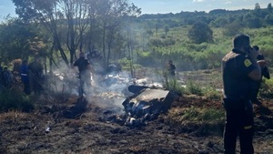 Avión de transporte de valores cae y deja un fallecido en Minga Guazú - Concepción al Día