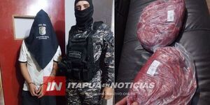 APREHENDEN A HOMBRE POR SUPUESTO HURTO DE CARNE VACUNA EN ENCARNACIÓN