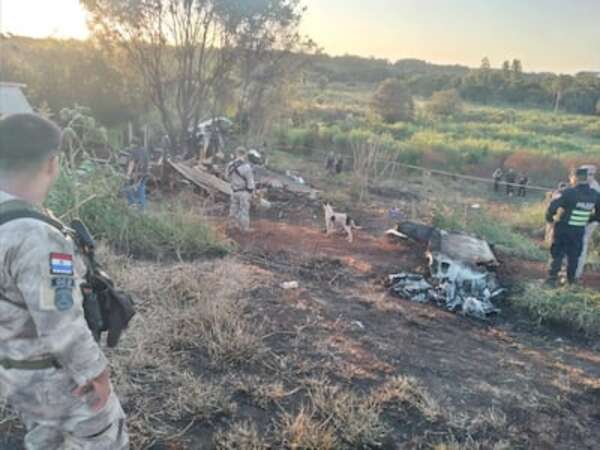 Informe de la Dinac sobre el mortal accidente aéreo en Minga Guazú