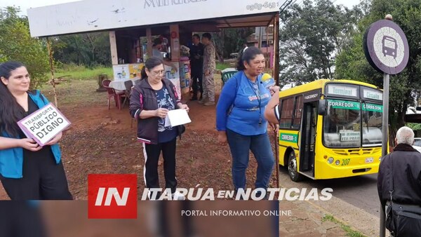 VECINOS DE ITA PASO Y OTROS BARRIOS SE MANIFIESTAN POR FALTA DE TRANSPORTE PÚBLICO