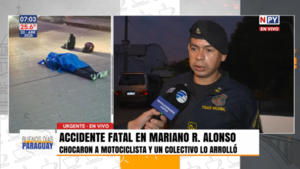 Tragedia en Mariano Roque Alonso: joven muere en violento accidente de tránsito