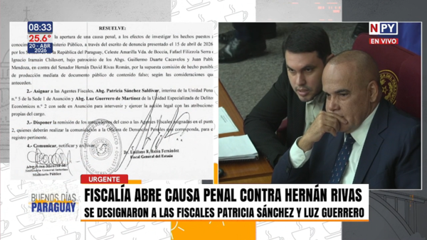 Fiscalía abre proceso penal contra el senador Hernán Rivas por presunto uso de título falso
