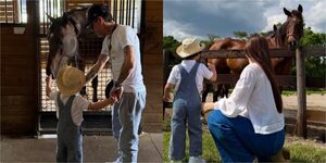 Popular / (VIDEO) ¡Nadia Ferreira con su hijo conocieron a los "bebés" de Marc Anthony!