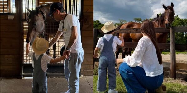 Popular / (VIDEO) ¡Nadia Ferreira con su hijo conocieron a los "bebés" de Marc Anthony!