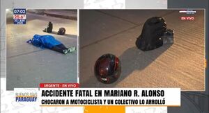 Motociclista pierde la vida en accidente de tránsito en Mariano Roque Alonso
