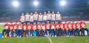 Popular / Albirrojitos se traen el Oro de Odesur, en fútbol de campo