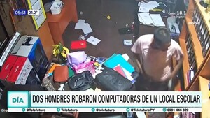 Intentaron huir con equipos escolares, pero fueron detenidos