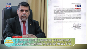 El Dr. Julio Borba presentó su renuncia al TSJE como suplente de Rivas