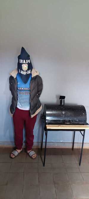 Capturan a presunto ladrón y recuperan parrilla hurtada en el Barrio Kennedy de Encarnación