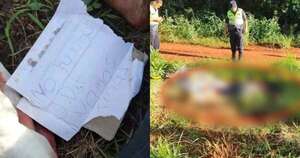 Diario HOY | Hallan muerto a exconvicto con signos de tortura y llamativa “nota” en PJC