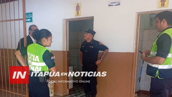 AMENAZA ESCRITA EN SANITARIO DE COLEGIO SAN ROQUE DE ENCARNACIÓN