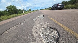 Ruta PY22: Persisten tramos críticos rumbo a Vallemí, pese a bacheo parcial