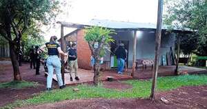 La Nación / Allanan casas en Minga Guazú en busca del dinero de avioneta