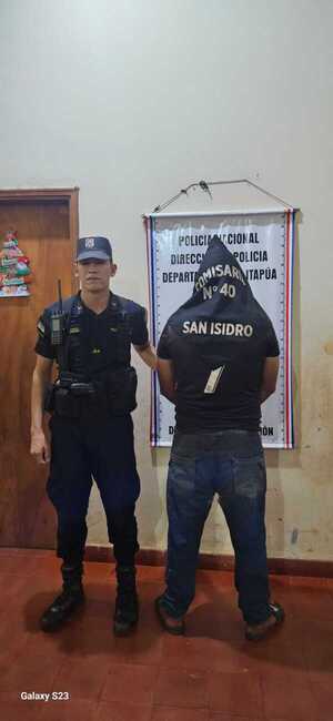 Operativo antidrogas: Incautan dosis de crack y detienen a sospechoso en Encarnación