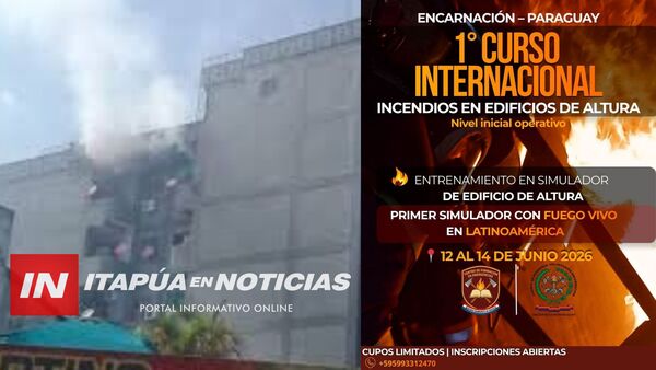 ENCARNACIÓN SERÁ SEDE DE CURSO INTERNACIONAL SOBRE INCENDIOS EN ALTURA