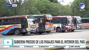 Pasajes al interior suben 10% y ya rigen nuevas tarifas