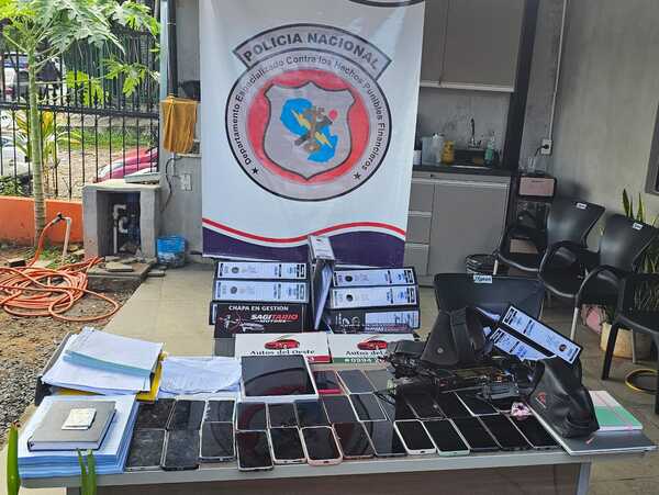 Allanamiento en Villa Elisa por presunta estafa deja 19 detenidos y múltiples evidencias incautadas