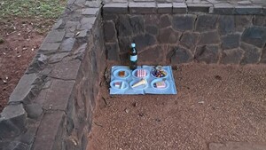 Dejan extraño payé frente al Palacio de Justicia de Pedro Juan Caballero