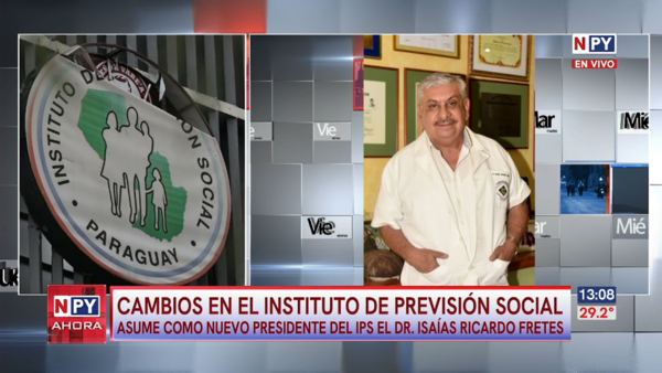 Peña designa al Dr. Isaías Ricardo Fretes al frente del IPS en medio de crisis institucional