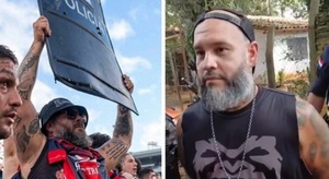 Capturan a barrabrava que exhibió escudo policial