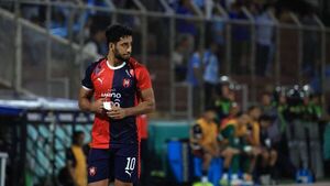 Cecilio Domínguez es baja ante el Palmeiras