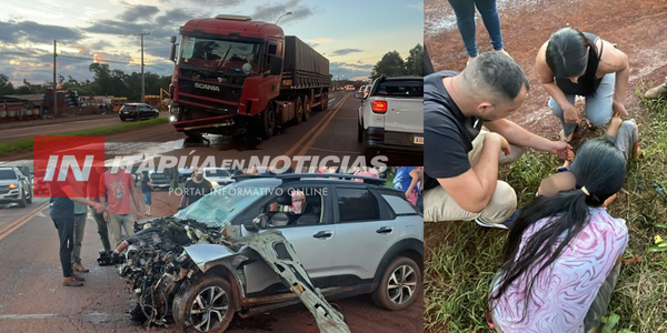  GRAVE ACCIDENTE EN TOMÁS ROMERO PEREIRA DEJA HERIDOS, ENTRE ELLOS UN MENOR
