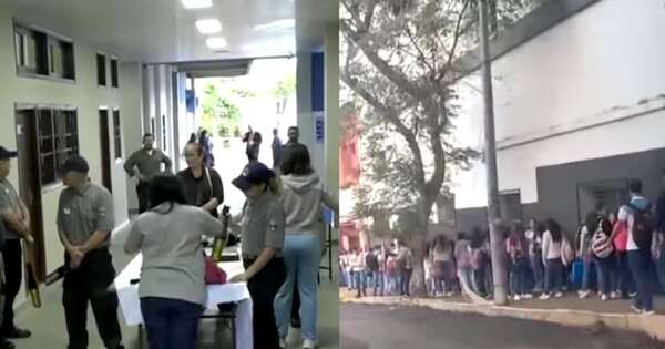 La Nación / No paran las amenazas de tiroteo y hacen cateo