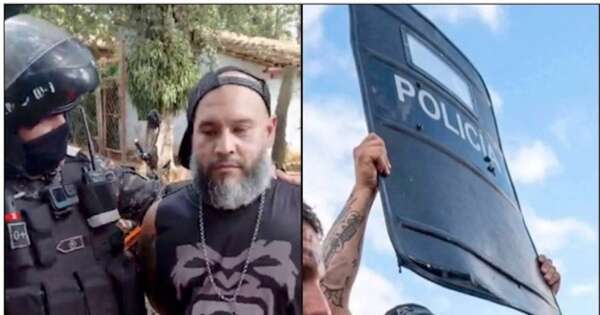 La Nación / Detuvieron a hincha que posó con escudo