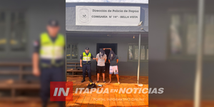  APREHENDEN A DOS JÓVENES POR HURTO EN PLAZA DE BELLA VISTA