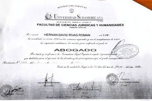 Difunden lista de supuestos títulos exprés en Derecho otorgados en la Universidad Sudamericana