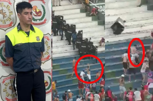 Cae agente de PMT y barrabrava implicado en disturbios del superclásico