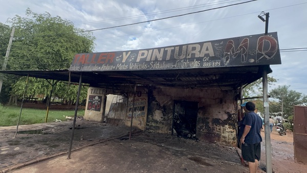 Incendio en taller de motos deja millonaria pérdida en Concepción - Concepción al Día
