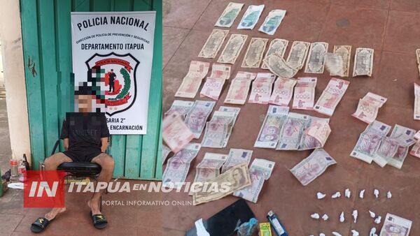 PUSIERON A DISPOSICIÓN DE LA JUSTICIA A PRESUNTO DISTRIBUIDOR DE CRACK Y MARIHUANA