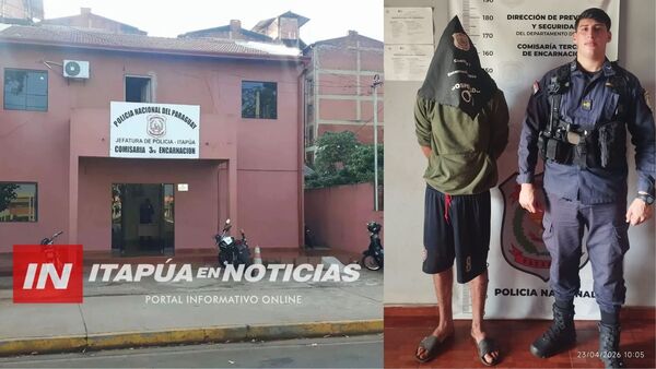 APREHENDEN A HOMBRE POR TENTATIVA DE HURTO DE CABLES EN ENCARNACIÓN