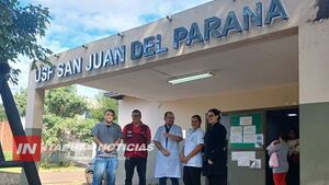 VII REGIÓN SANITARIA SUPERVISA FUNCIONAMIENTO DE USF SAN JUAN DEL PARANÁ