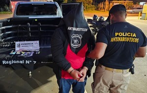Golpe al microtráfico en Encarnación: Detienen a hombre con dosis de cocaína y marihuana
