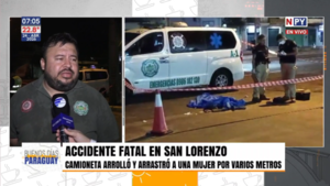 Mujer muere tras ser arrollada y arrastrada por camioneta en San Lorenzo