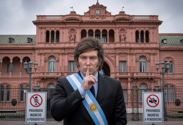 Inédito bloqueo a la prensa en la Casa Rosada argentina