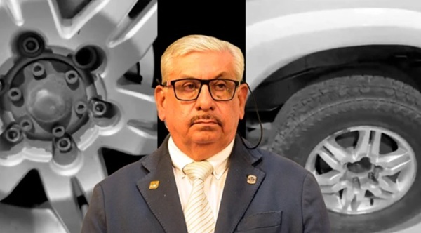 Ruedas sin tuercas en vehículo que trasladaba al titular del IPS