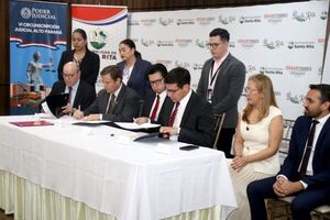 Fortalecimiento de la infraestructura judicial: suscriben convenio para la construcción de los juzgados de Primera Instancia y de Paz de Santa Rita