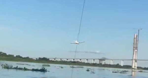 La Nación / Avioneta que generó susto en puente de la Bioceánica pertenecería a alcalde brasileño