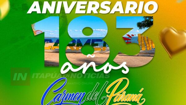 CARMEN DEL PARANÁ CELEBRA 183 AÑOS DE FUNDACIÓN Y DESTACA SU IDENTIDAD HISTÓRICA