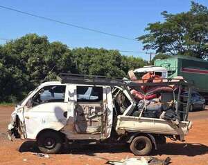 Video: impactante triple choque de camiones en San Alberto - Policiales - ABC Color