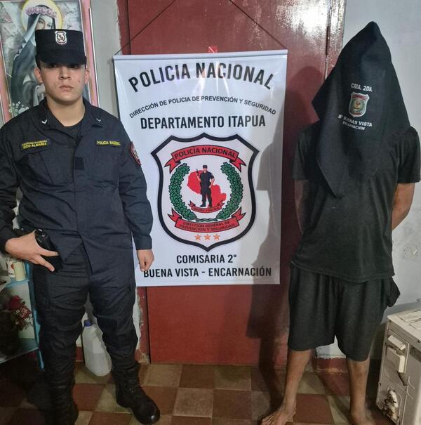 Cae presunto autor de reiterados hurtos en frutería de Encarnación