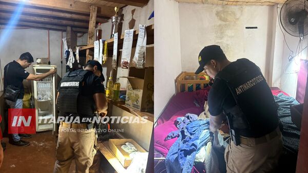 ALLANAN DOS VIVIENDAS EN OBLIGADO EN INVESTIGACIÓN ANTINARCÓTICA