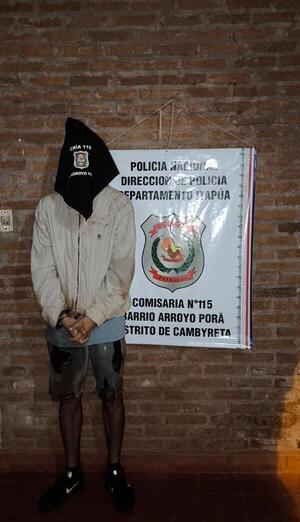 Detienen a sospechoso de hurto tras persecución y resistencia en Arroyo Porá