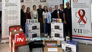 ITAPÚA RECIBE EQUIPAMIENTO ADMINISTRATIVO PARA FORTALECER RESPUESTA FRENTE AL VIH