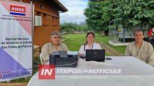 ANDE BRINDÓ SERVICIOS A USUARIOS DURANTE JORNADA DE CIUDAD MUJER MÓVIL EN ITAPÚA
