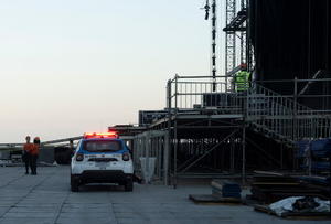 Trabajador muere en montaje del escenario de Shakira en Brasil