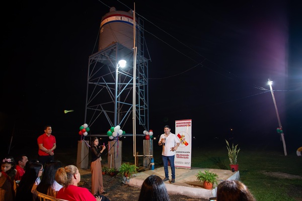 Inauguran pozo con tanque en el barrio Santo Domingo de Concepción - Concepción al Día